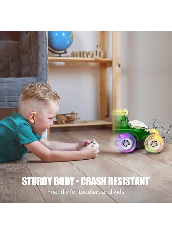 Remote Control Stunt Car - Invincible 360° Rolling Twister With Colorful Lights & Music Switch, Rechargeable RC for Boys and Girls(multi colour) - Image 3